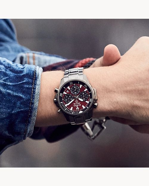 Bulova red face watch best sale